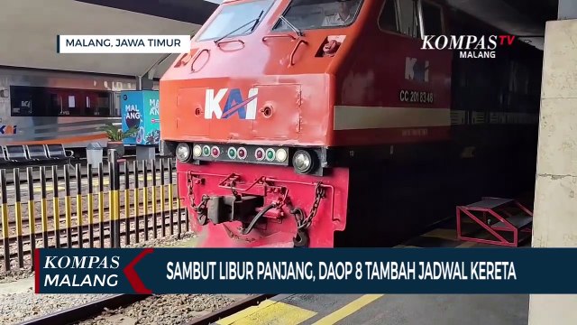 Sambut Libur Panjang, Daop 8 Tambah Jadwal Pemberangkatan Kereta dari Stasiun Malang