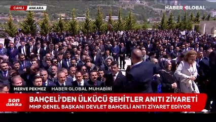 Devlet Bahçeli'den Ülkücü Şehitler Anıtı'na ziyaret