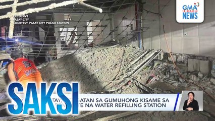 2 patay, 3 sugatan sa gumuhong kisame sa nire-renovate na water refilling station | Saksi