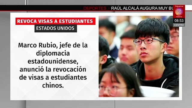 Estados Unidos anuncia la revocación de visas a estudiantes chinos