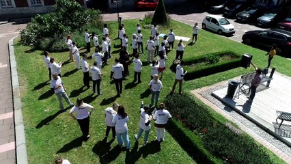 Flashmob Normandie sporte contre le cancer au CHU