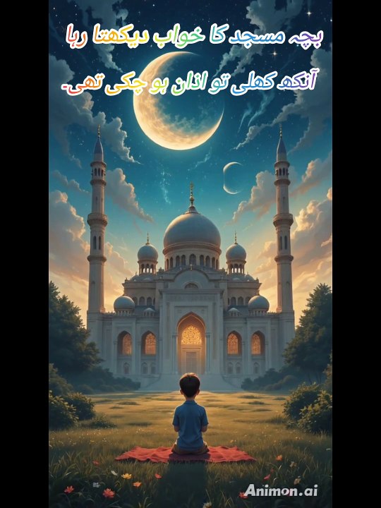 بچہ مسجد کا خواب دیکھتا رہا#foryou #viralvideo #today #islamic #youtubeshorts #shorts #trending