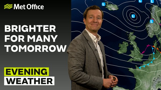 Met Office Evening Weather Forecast 27/05/25 – Clearer north, cloudier south