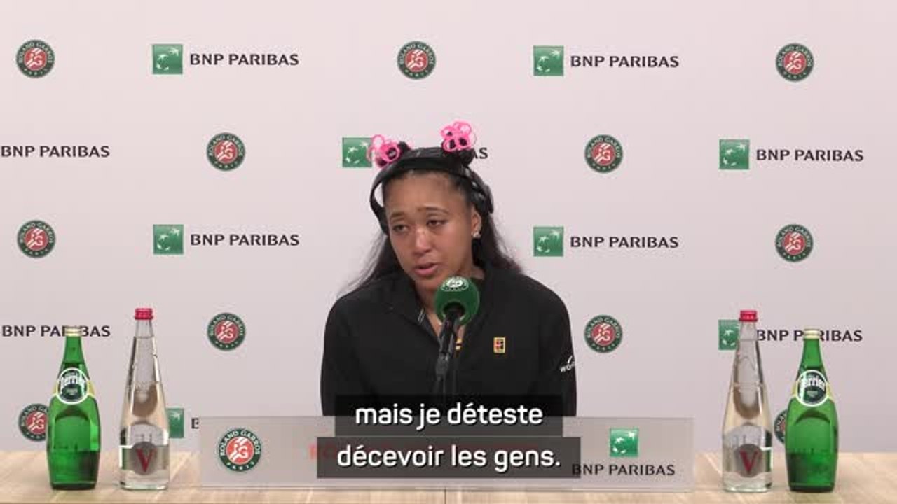 Roland-Garros - Osaka au bord des larmes après son élimination : “Je déteste décevoir”