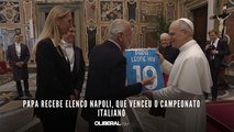 Papa recebe elenco Napoli, que venceu o Campeonato Italiano