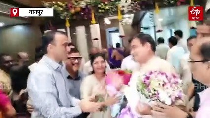 केंद्रीय मंत्री नितीन गडकरी यांचं ६८ व्या वर्षात पदार्पण; शुभेच्छा देण्यासाठी नागरिकांची गर्दी