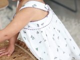 Robe enfant sans manches Imprim&eacute; myrtilles  Natalys