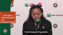 'I hate disappointing people' - Osaka