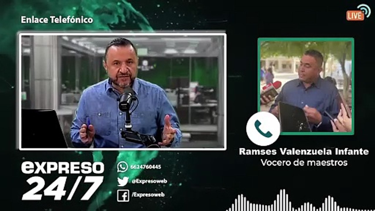 Manifestaciones de docentes en Sonora