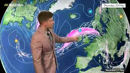Met Office 14 day weather outlook 27/05/2025