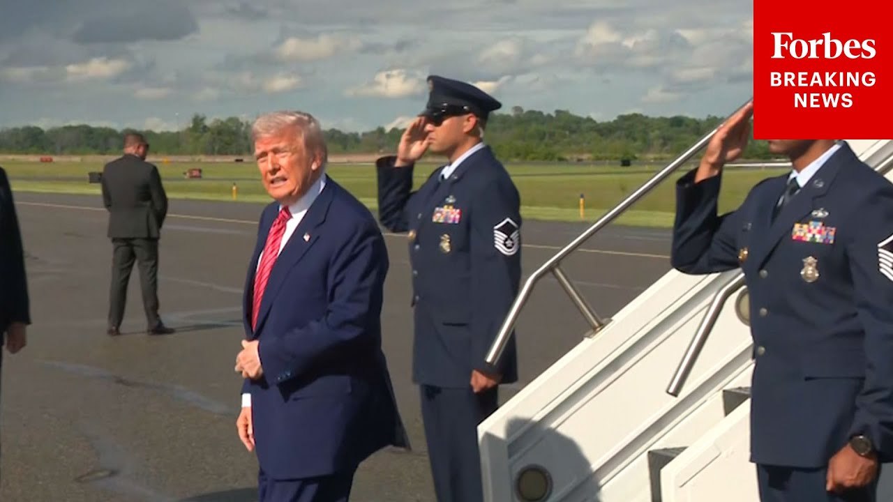 President Trump Departs Washington, D.C., To Spend The Weekend In Bedminster, New Jersey