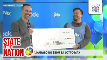 Lotto jackpot prize sa Canada, napanalunan ng isang Pinoy | SONA