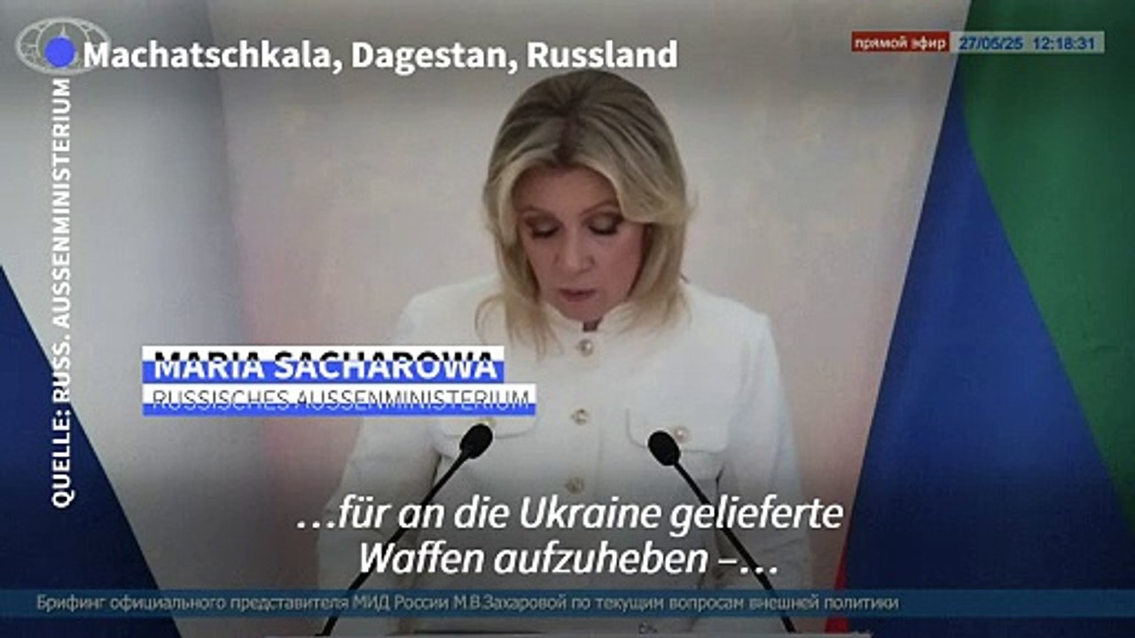 Russlands Außenministerium: Merz-Äußerungen zu Waffen 'Eigenwerbung'