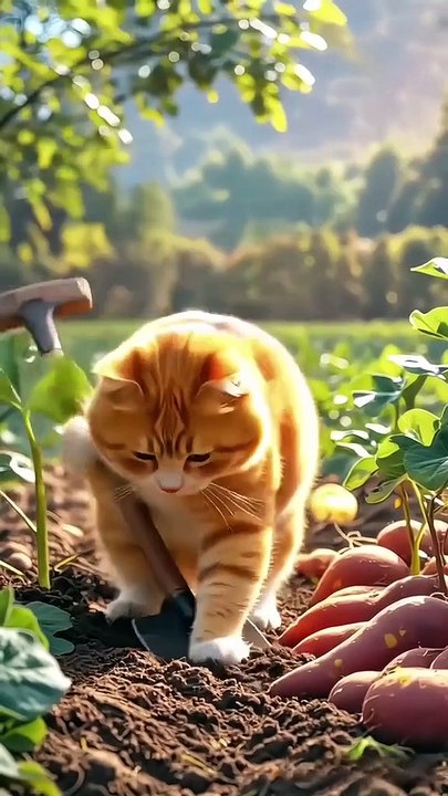 Chubby Cat's Epic Adventure Funny Animated Cat and Duck Shenanigans