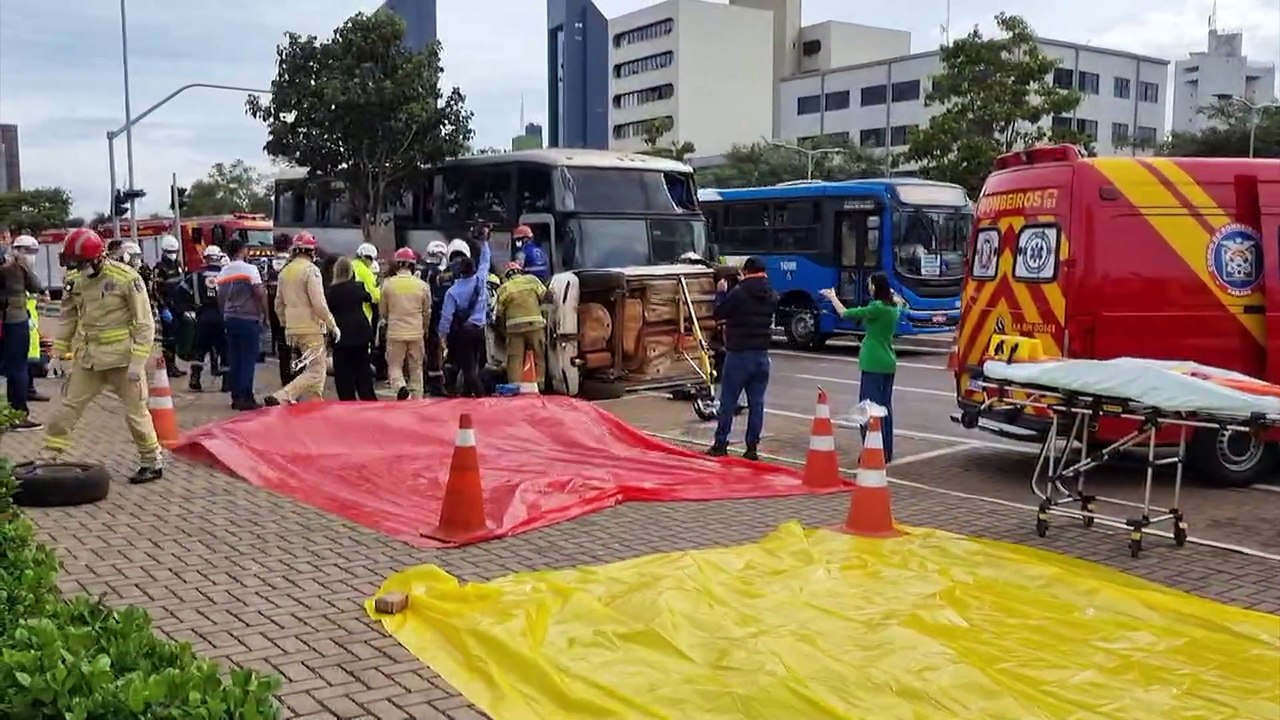 "Grave acidente com múltiplas vítimas no Centro"; Simulado para o Centro de Cascavel
