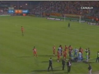 le mans-marseille le carton rouge 37emes journe 2007/2008