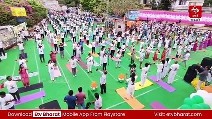 ఘనంగా యోగాంధ్ర కార్యక్రమాలు- భారీ ర్యాలీలు చేపట్టిన అధికారులు