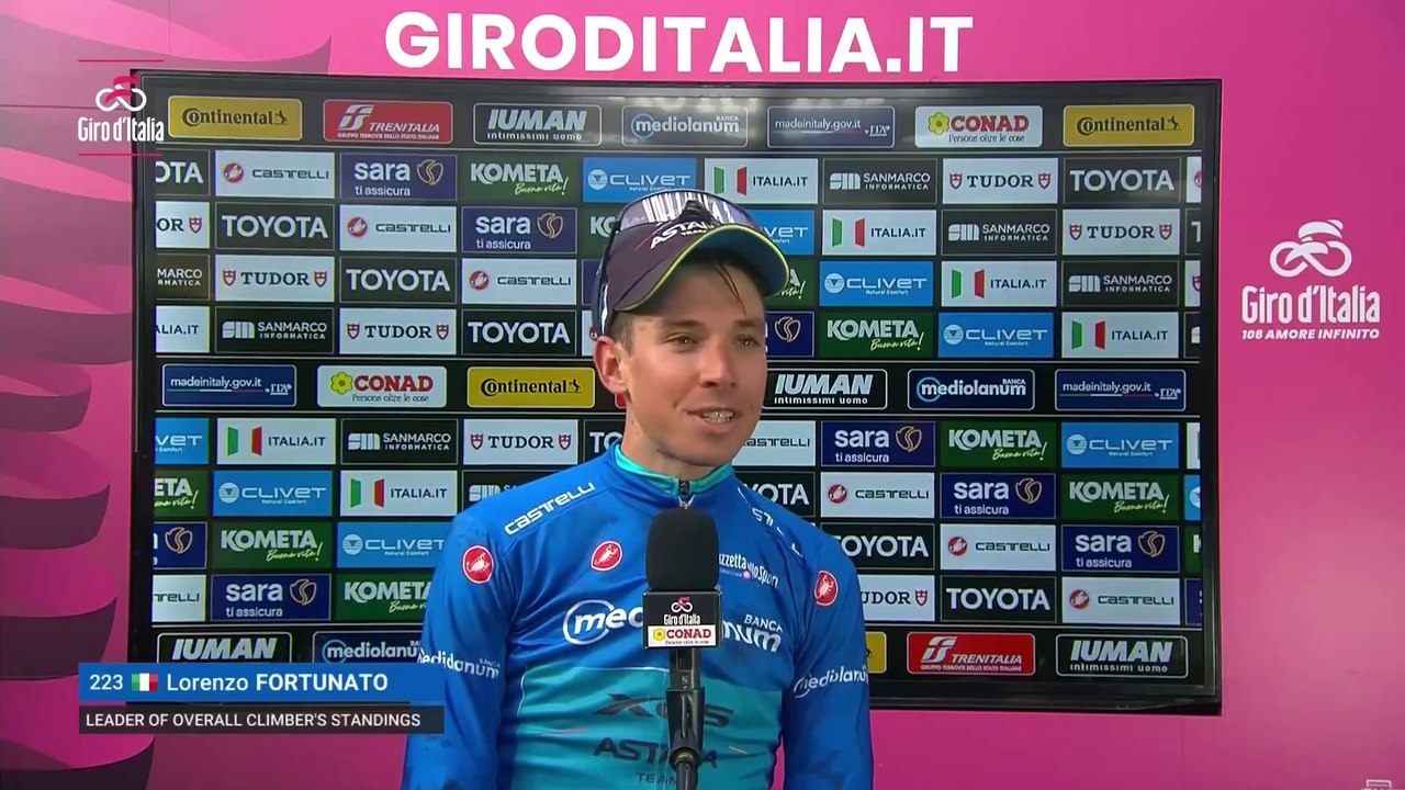 Cycling - Giro d'Italia 2025 - Lorenzo Fortunato : "Scaroni helps me every day to take the KOM points, so..."