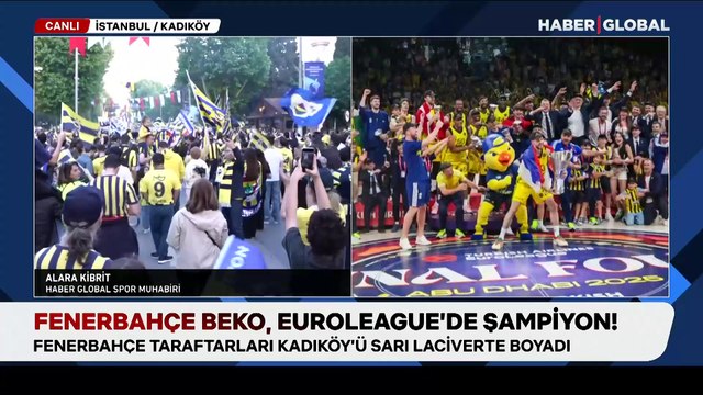 Bağdat Caddesi'nde sarı-lacivert şov! Fenerbahçe Beko'dan Kadıköy'de unutulmaz şampiyonluk kutlaması