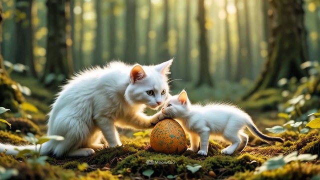 Mama Cat Finds an Abandoned Bird Egg, Hatches it and Feeds Corn Grits🥚🦜 #cat #cute #funnycats