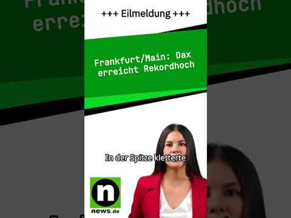 Dax erreicht Rekordhoch