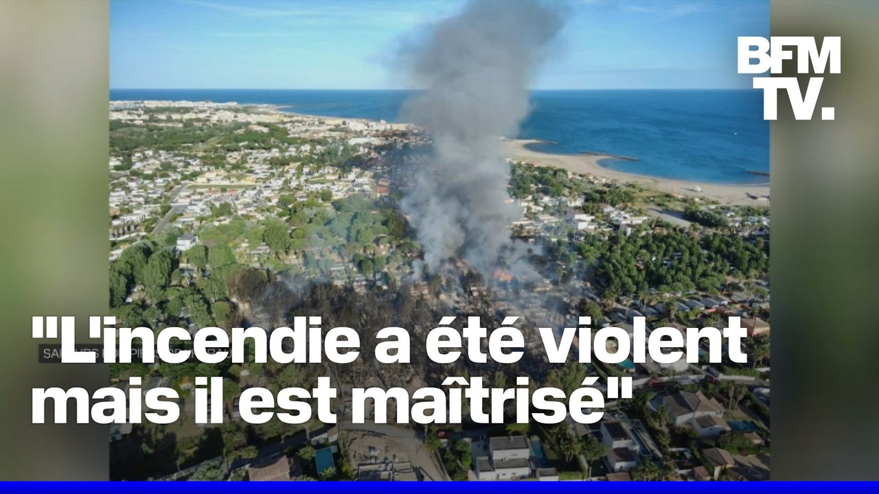 "L'incendie a été violent": un feu s'est déclaré dans un camping au Cap d'Agde détruisant une vingtaine de mobil-homes