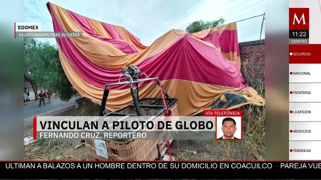 Vinculan a proceso a piloto por accidente de globo aerostático en Teotihuacan