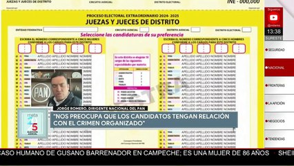 “Nunca convocaremos a no votar”, afirma Jorge Romero sobre la próxima elección judicial