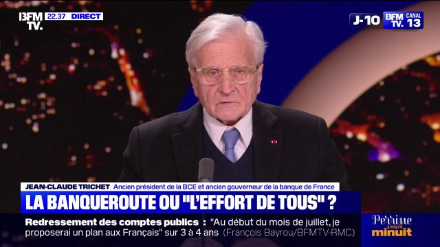 Dette: Nous sommes le pays le plus dépensier du monde , affirme Jean-Claude Trichet, ancien président de la Banque centrale européenne et ancien gouverneur de la Banque de France