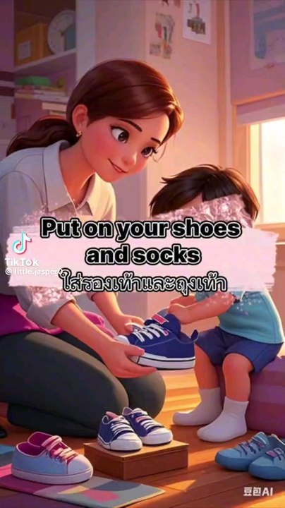 put on your shoes and socks