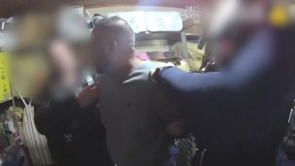 Moment van driver who took 20 lines of cocaine before running over three-year-old girl arrested