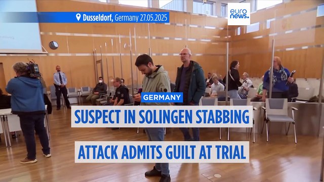 Suspect in stabbing attack that killed three at German festival admits guilt at trial