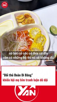 Nữ Tiktoker yêu cầu bảo mẫu mỗi ngày dùng mỗi bộ chén đũa màu dáng hình dạng con vật khác nhau
