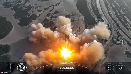 Foguete da SpaceX explode sobre Oceano Índico em seu teste mais recente