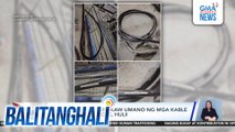 2 lalaking nagnanakaw umano ng mga kable sa loob ng manhole, huli! | Balitanghali