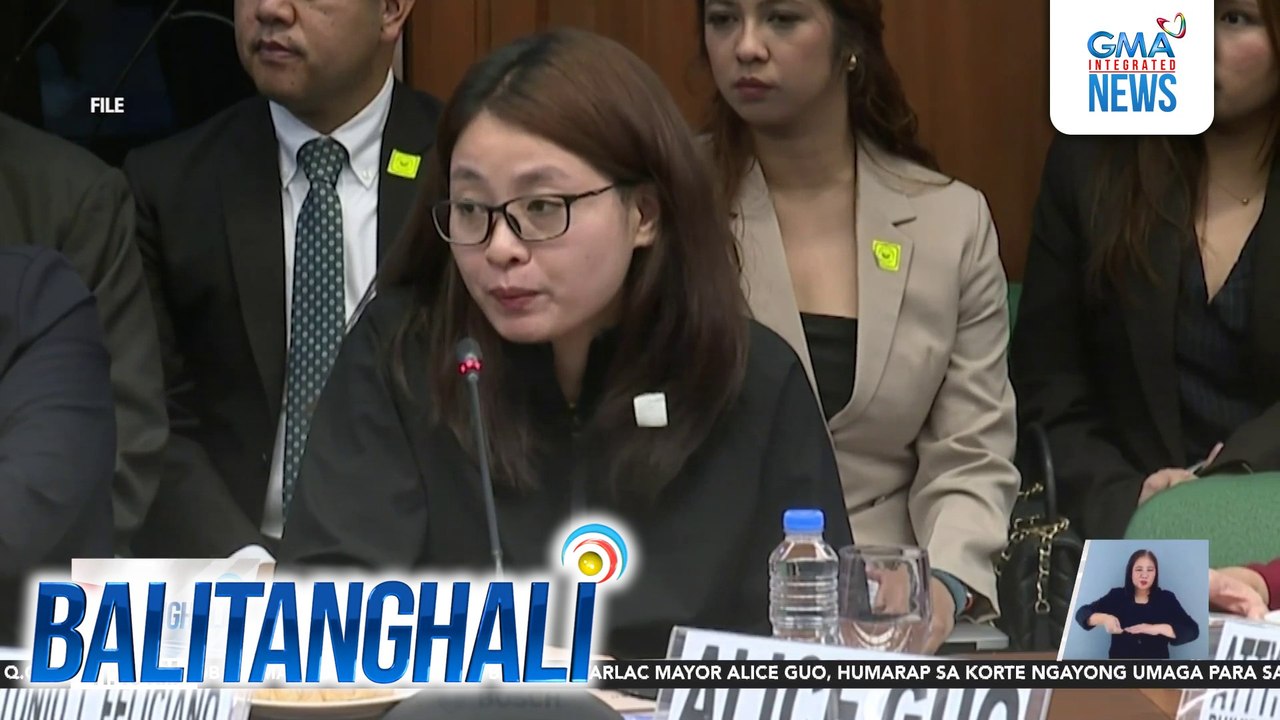 Dating Bamban, Tarlac Mayor Alice Guo, humarap sa Korte para sa kasong qualified human trafficking | Balitanghali