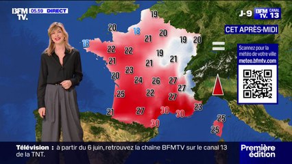 Une France coupée en deux: du soleil au Sud et de la pluie dans le Nord, avec des températures comprises entre 18°C et 30°C... La météo de ce mercredi 28 mai
