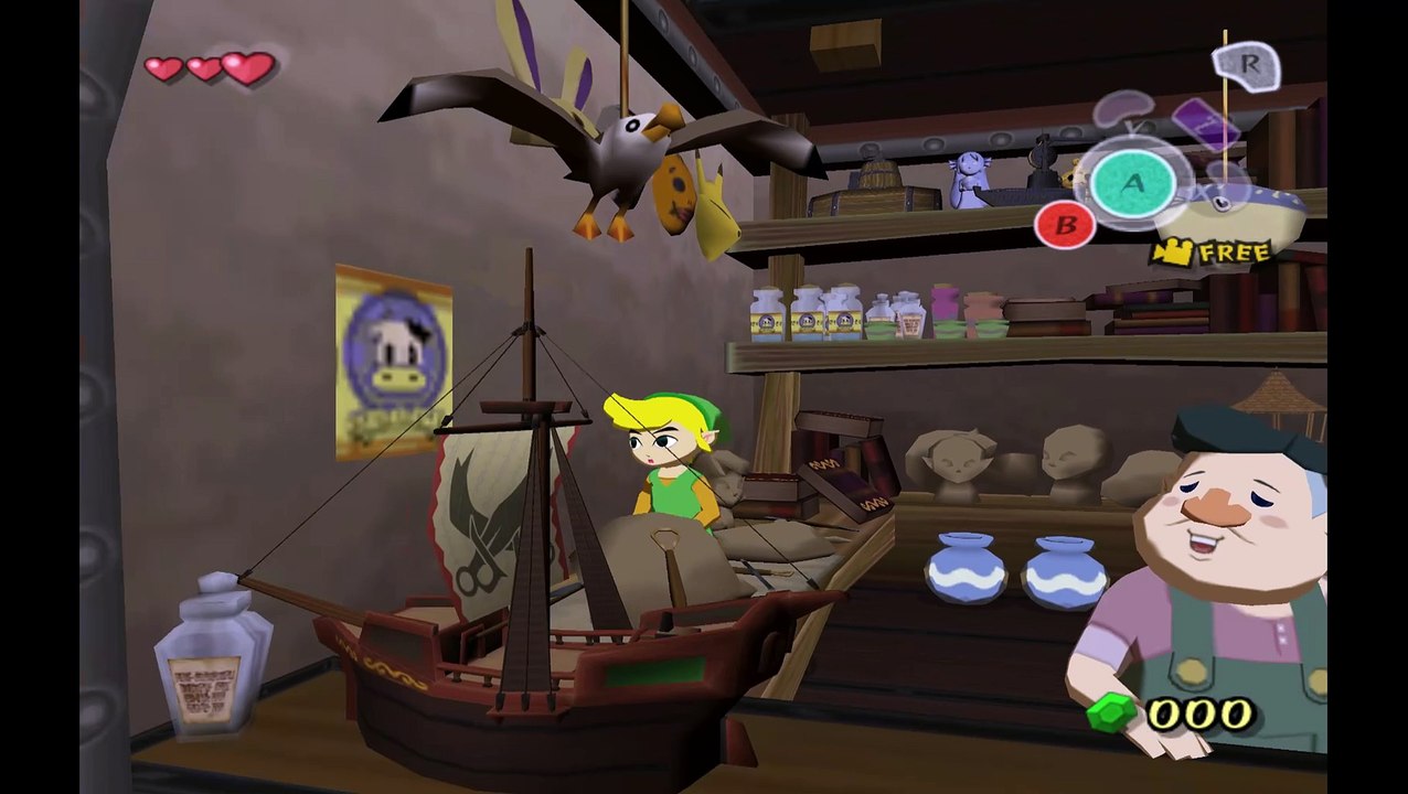 Wind Waker. Disabled the wall to go past here in the Nintendo Gallery Area P1