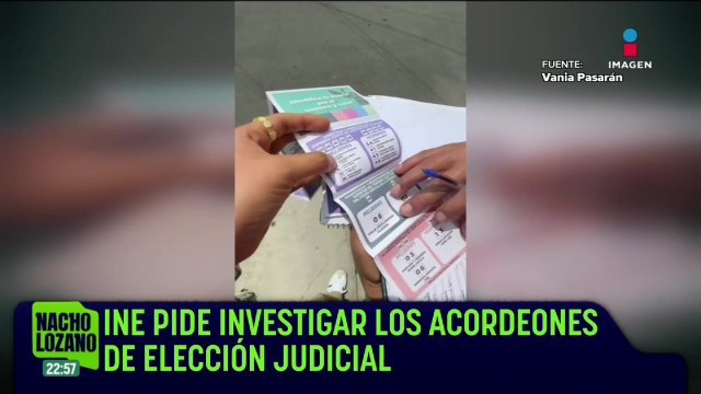 El INE pide investigar los acordeones para votar en la elección judicial