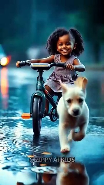 Me and my puppy in the rainy season #kidsvideo #enjoylife