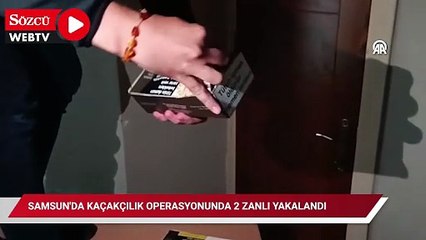 Samsun'da kaçakçılık operasyonunda 2 zanlı yakalandı