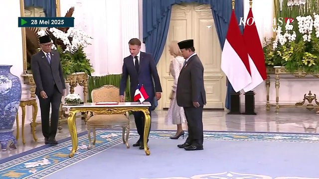 Momen Presiden Prabowo Berbahasa Prancis saat Pertemuan Empat Mata dengan Presiden Macron