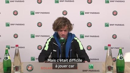 Roland-Garros - Rublev : “Un match étrange...”