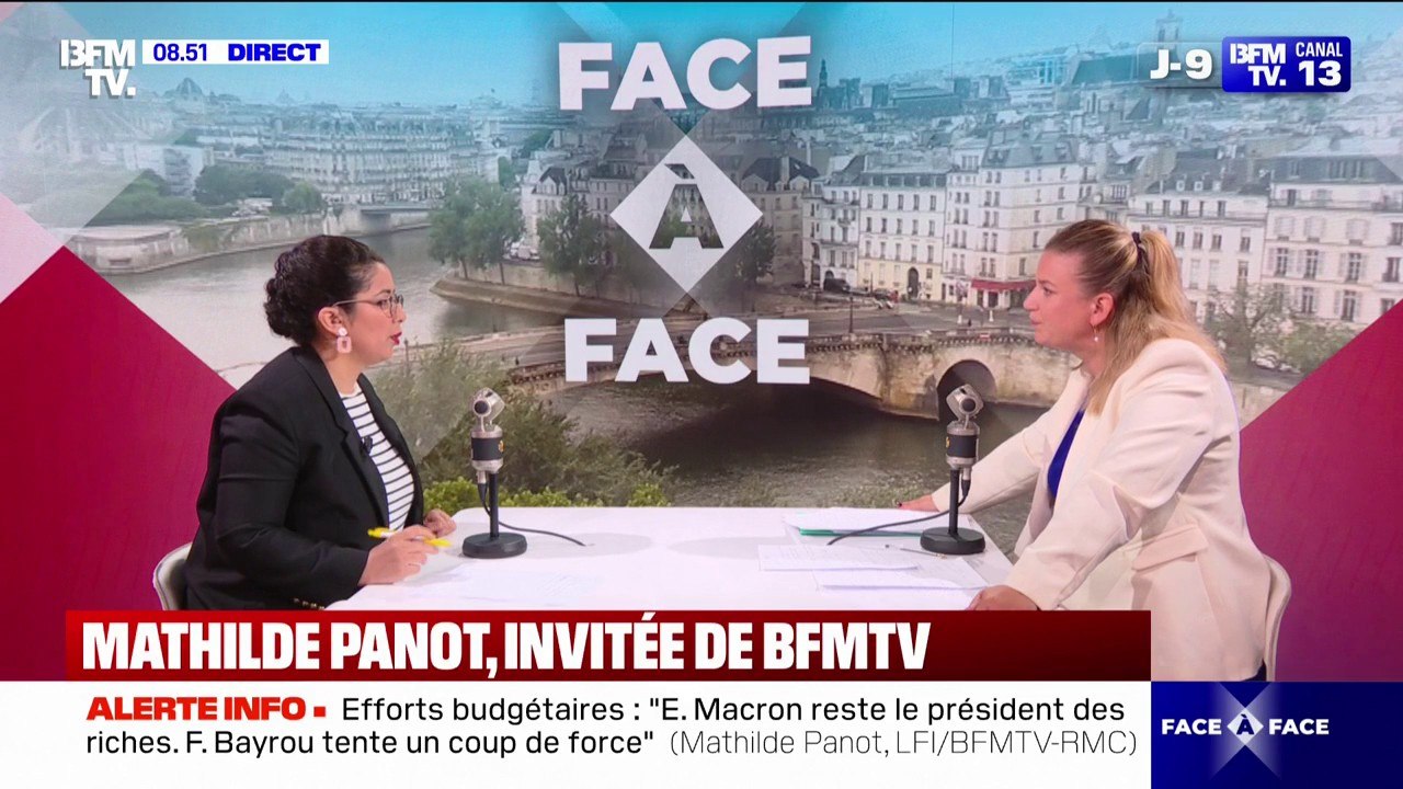 Mathilde Panot (LFI) assure qu'une motion de censure contre François Bayrou "va être déposée aujourd'hui"