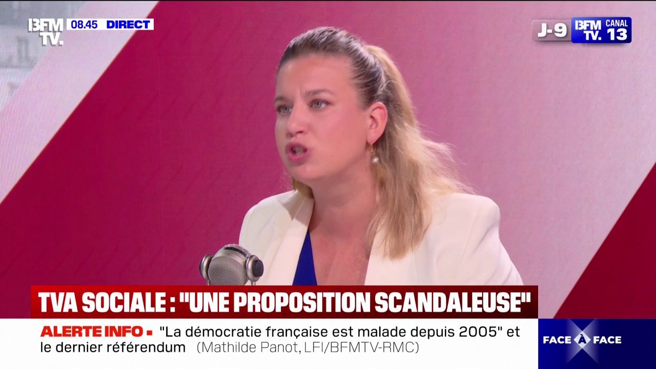 Mathilde Panot (LFI): “La TVA est l’impôt le plus injuste, ça aura un effet très fort sur la consommation populaire”, estime Mathilde Panot (LFI)