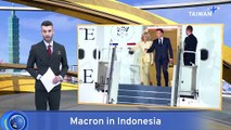 Macron Arrives in Indonesia, Will Meet With President Prabowo Subianto