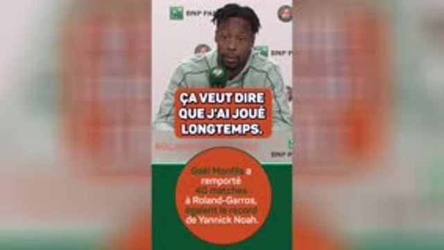 Roland-Garros - Monfils : “40 victoires ici ? Ça veut dire que j’ai joué longtemps !”