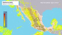 Frente frío 45 y su masa de aire se extienden sobre la frontera norte de México