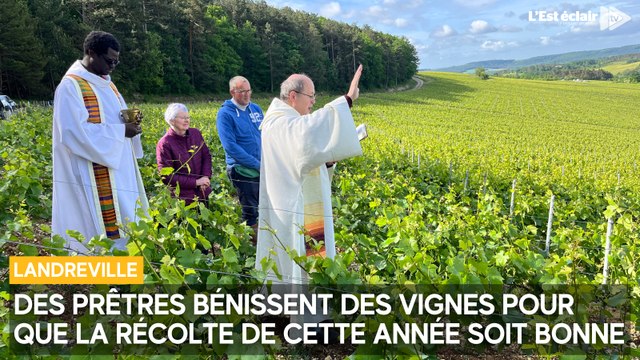 Des rogations dans les vignes : des prêtres ont béni une parcelle à Landreville (Aube)
