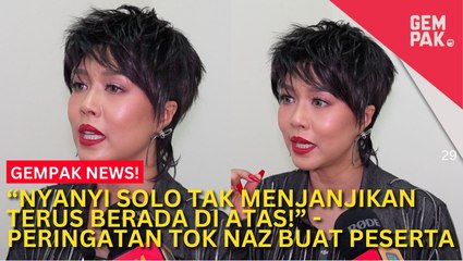 #GempakVideoNews : Syafinaz Selamat Mohon Peserta Peka Tentang Markah Berkumpulan